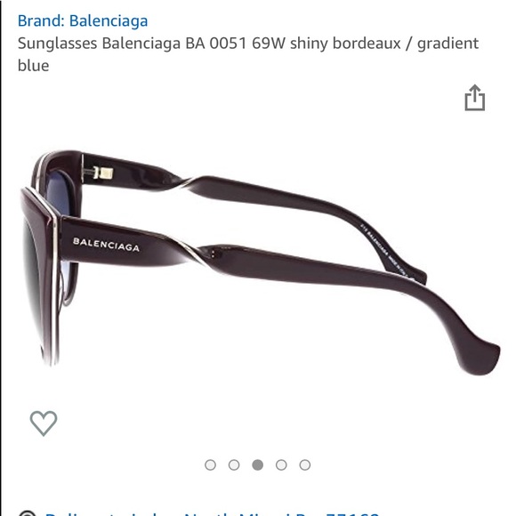 SOLD***Balenziaga NWOT Sunglasses, - Picture 9 of 10